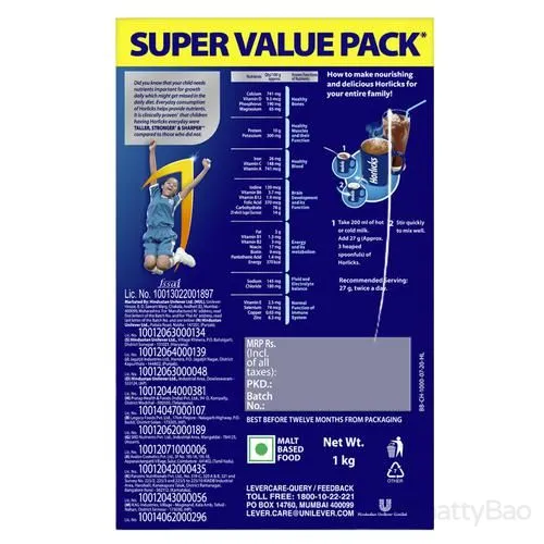 Horlicks Nutrition Drink - Chocolate 1 Kg view 2