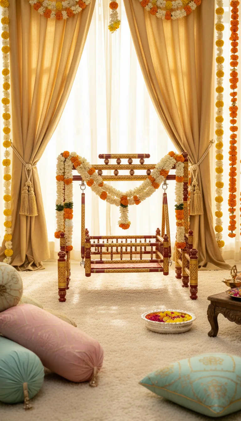 Indian Baby Swing for Naam Karan Ceremony view 4