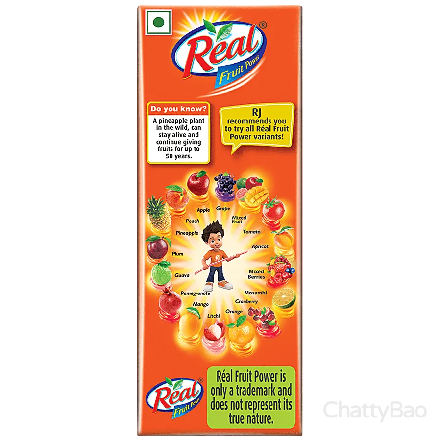 Real Pineapple Juice 180 ml view 2