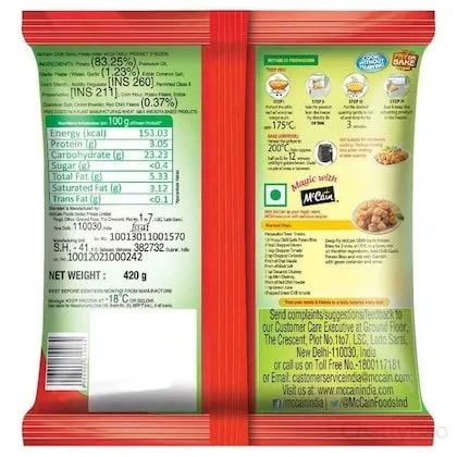 McCain Chilli Garlic - Potato Bites Crunchy Potato Nuggets 420 g view 2