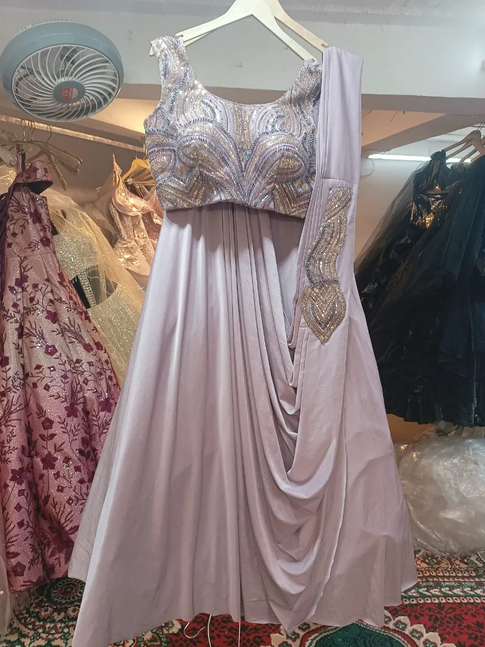 Elegant Embroidered Dress view 2