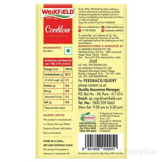 Weikfield Cornflour 500 g view 2