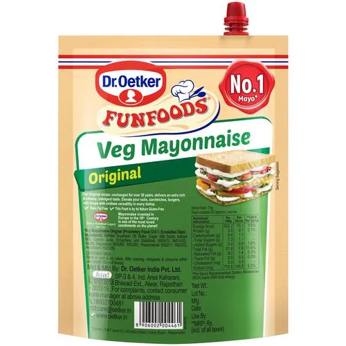Dr Oetker FunFoods Veg Mayonnaise Original 800 g view 2