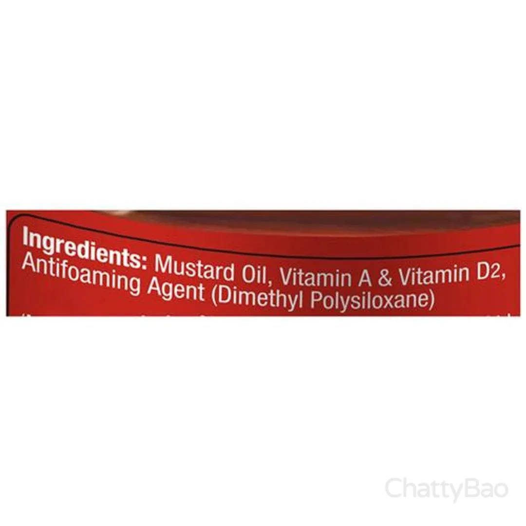 Dhara Kachi Ghani Mustard Oil Bottle 1 L view 5