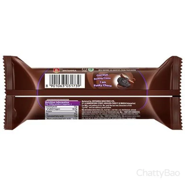 Britannia Treat Chocolate Biscuits Rs 10 view 2