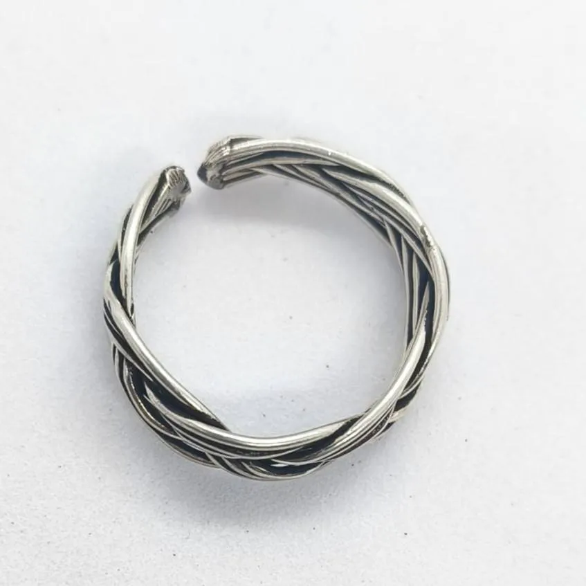 Silver Twist Ring (AVSLR-33) view 3