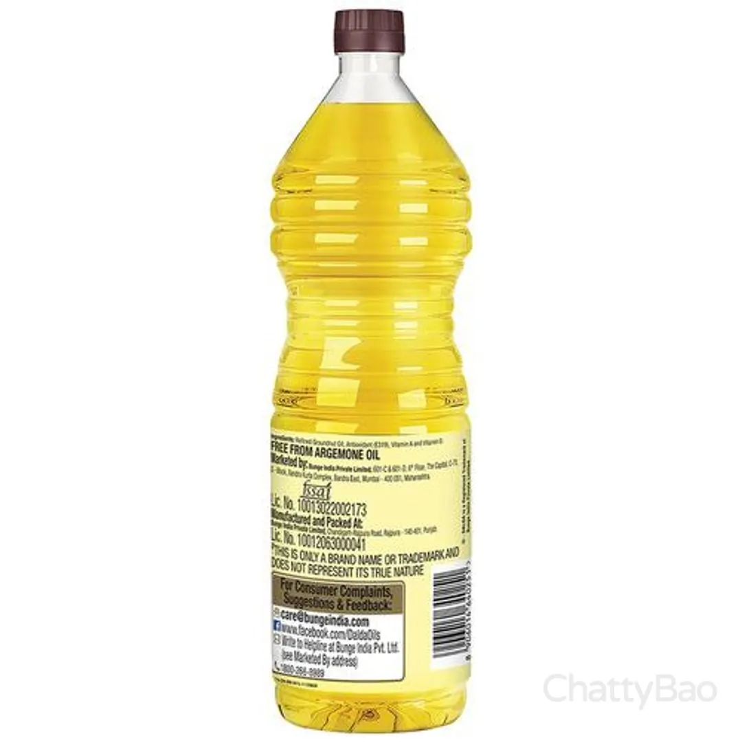 Dalda Refined Groundnut Oil Bottle 1 L view 2