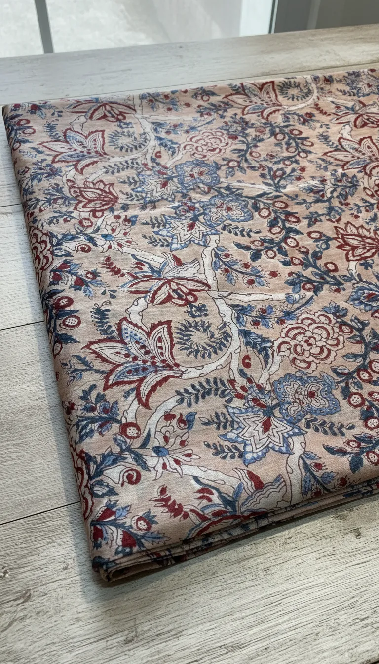 Floral Print Fabric view 2