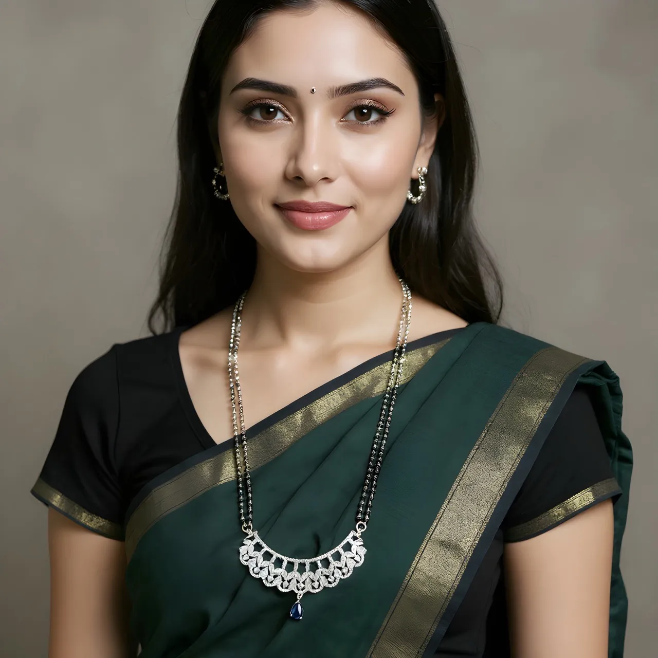 Elegant Gemstone Necklace Set view 3