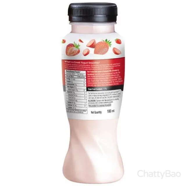 Epigamia Greek Yogurt Smoothie - Strawberry 180 ml view 5
