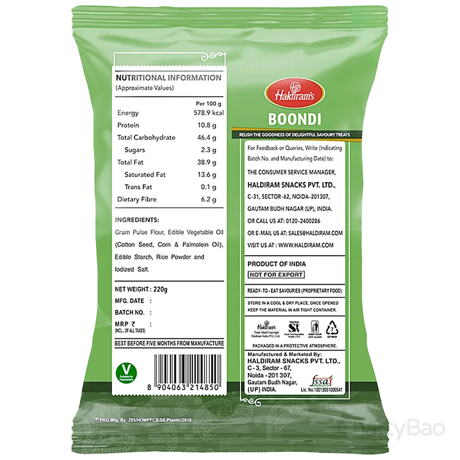 Haldirams Boondi 200 g view 2
