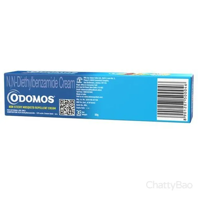 Odomos Cream - Non-Sticky Mosquito Repellent 50 g view 2