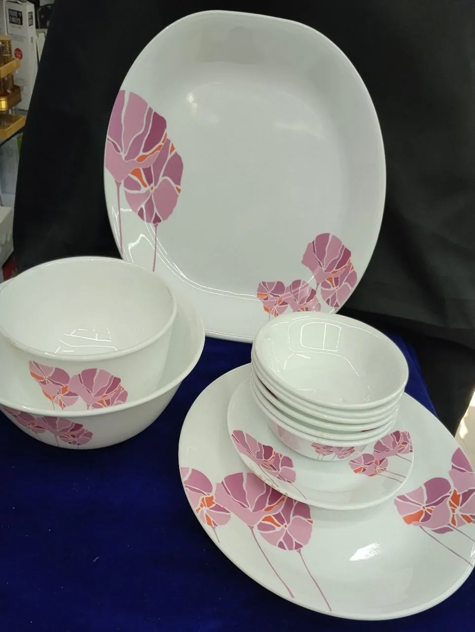 Pink Floral Dinner Set Corelle view 2
