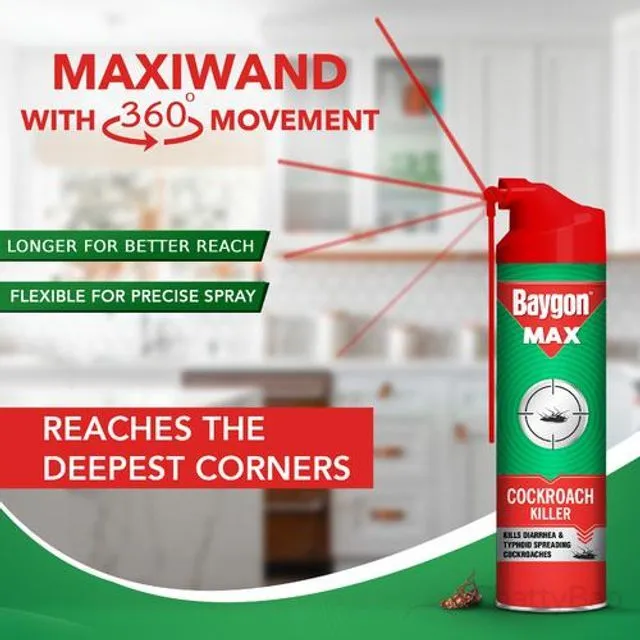 Baygon Max Cockroach Killer 400 ml view 3