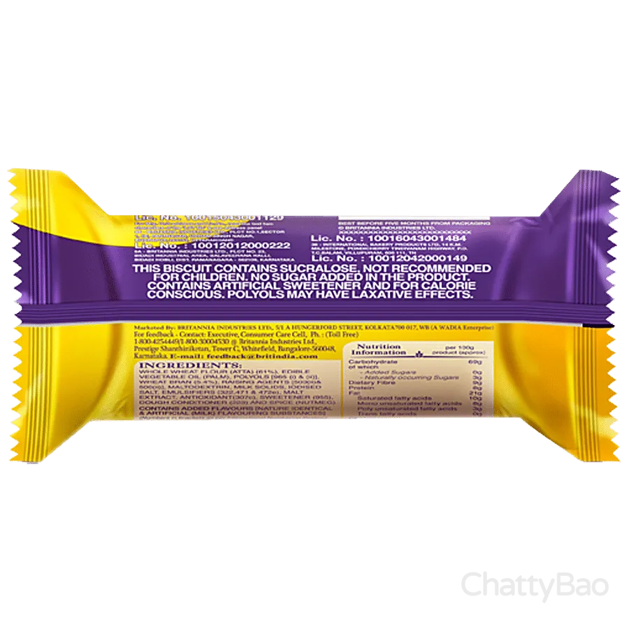 Britannia NutriChoice Digestive Zero Biscuits 100 g view 2