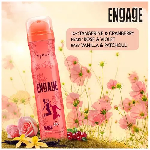Engage Blush Bodylicious Deo Spray  For Women Fruity & Floral 150 ml view 3