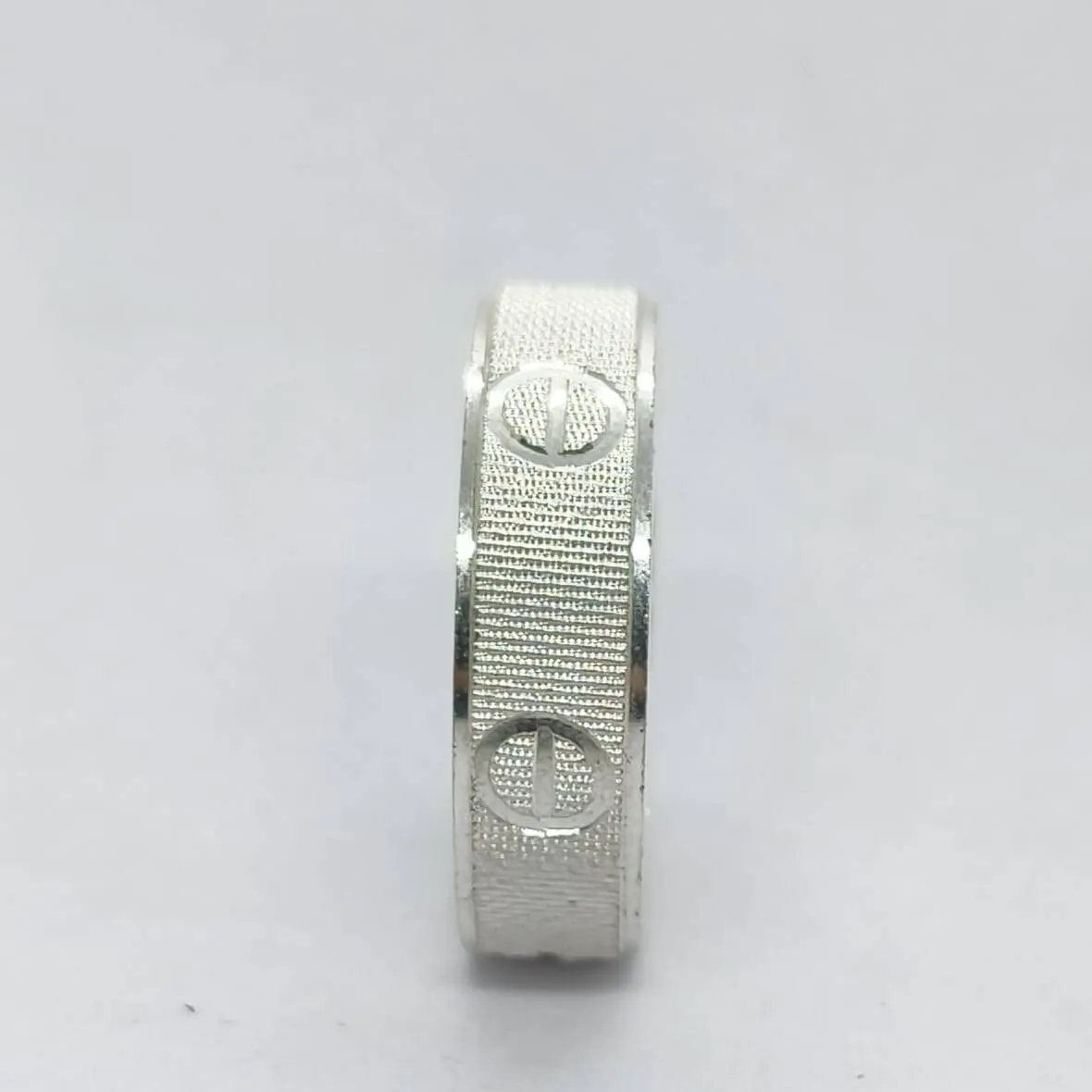 Textured Silver Band (AVSR-97) view 4