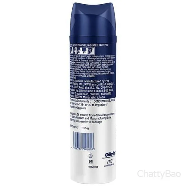 Gillette Comfortable Glide Shave Gel 195 g view 2