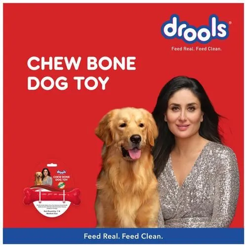 Drools Teething Toy For Puppy/Dogs - Rubber Chew Bone Medium 13 cm view 6