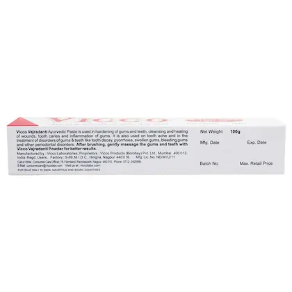 Vicco Vajradanti Ayurvedic Toothpaste 100 g view 2