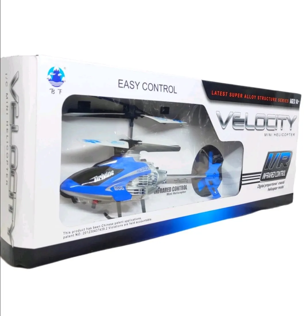 Velocity Mini Helicopter, 14+, Blue, 1 Pcs view 2