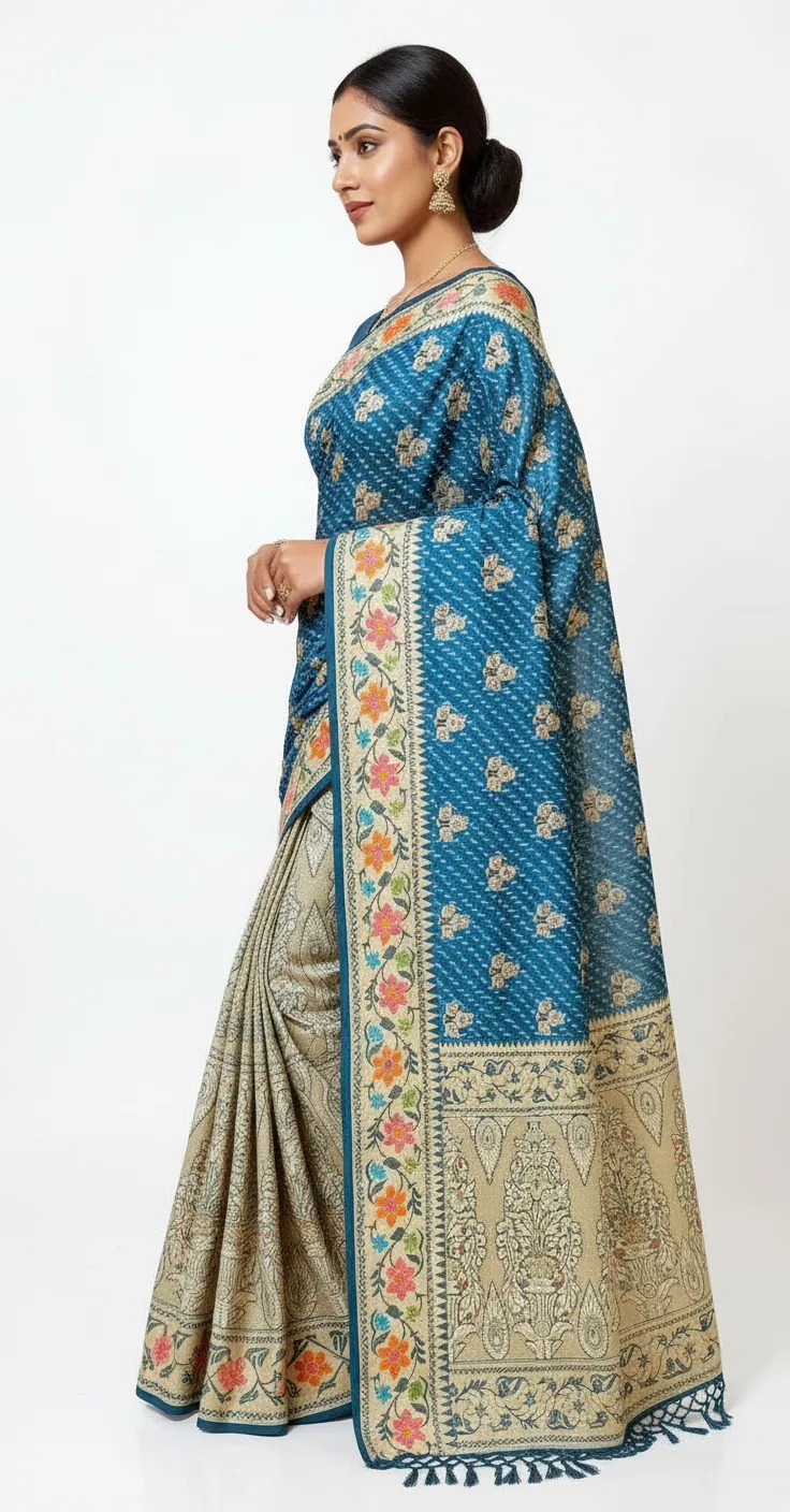 Designer Silk Saree view 3