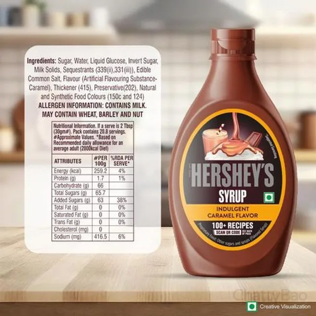 Hersheys Indulgent Caramel Syrup 623 g view 3