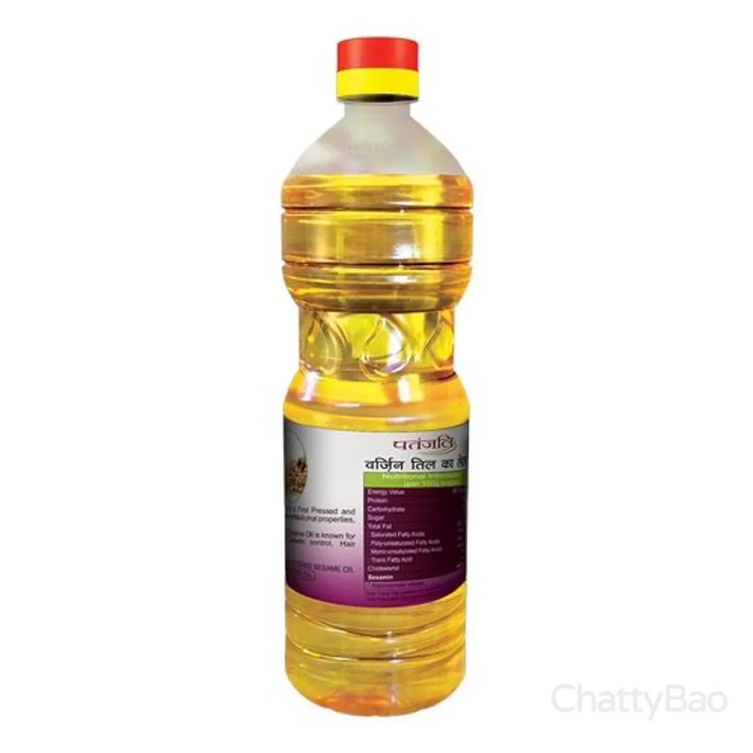 Patanjali Sesame Oil Bottle 1 L view 2
