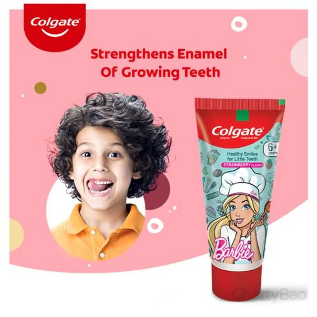 Colgate Kids Toothpaste - 6+ Years Strawberry Barbie 80 g view 3