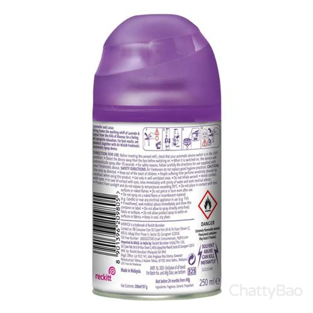 Airwick Air Freshner Refill - Lavender & Lotus 250 ml view 2