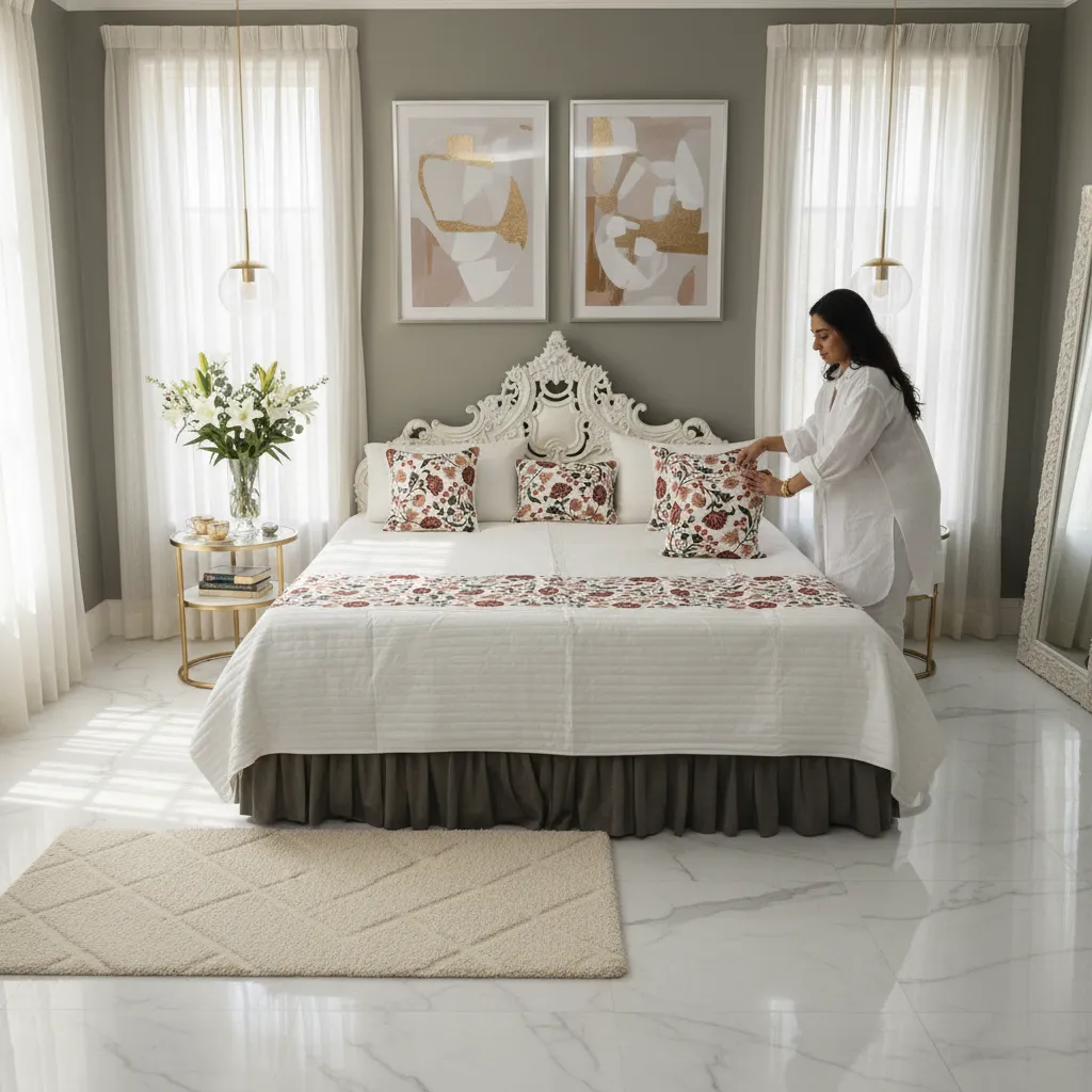 Floral Bed Cover Set view 2