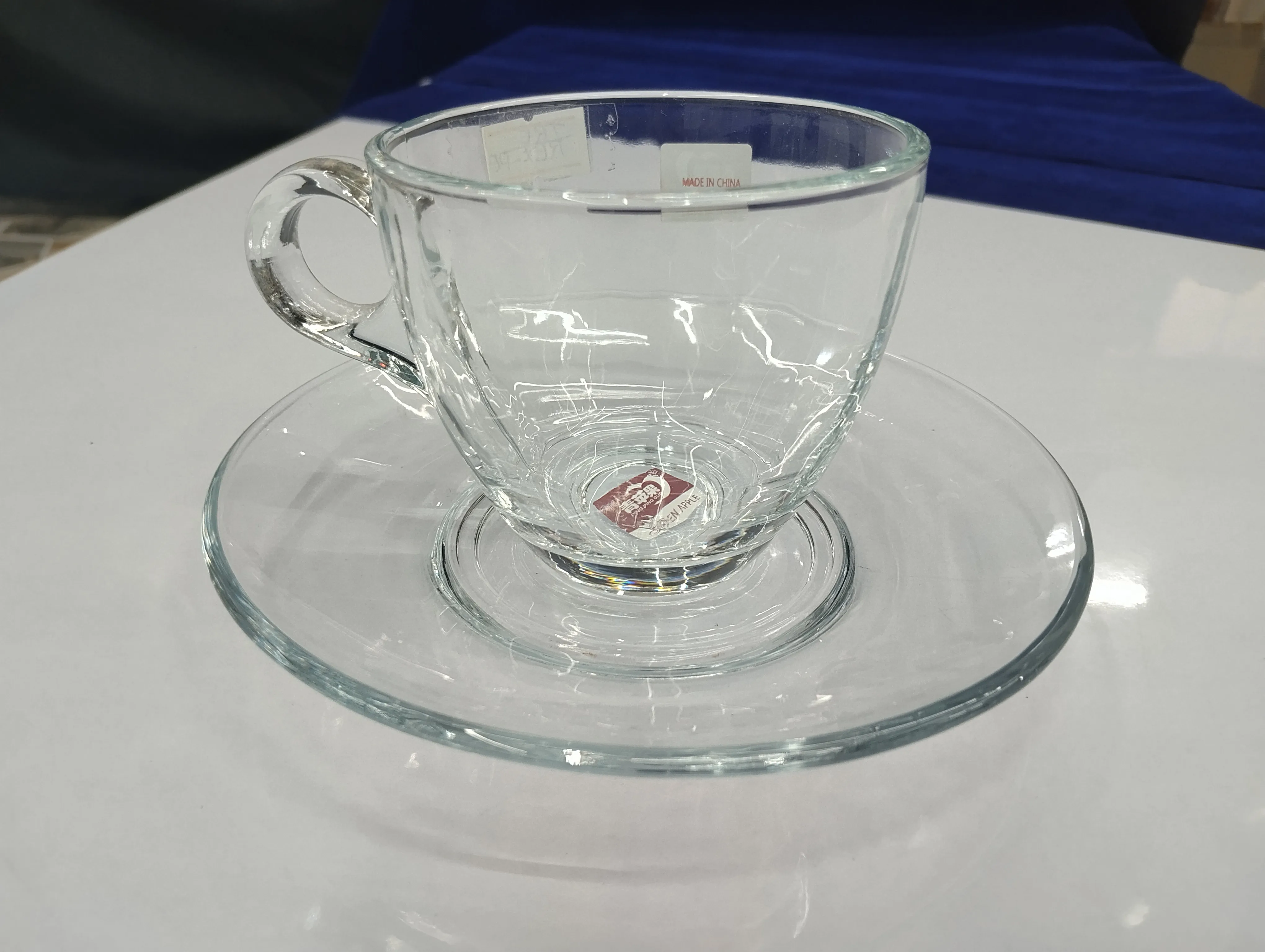 Glass Cup and Saucer view 2