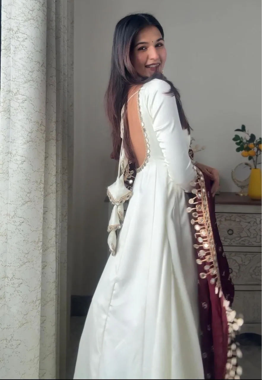 ‘Chaand’ Anarkali suit Set view 3