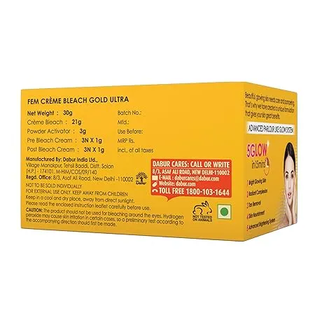 Fem Fairness Gold Ultra Creme Bleach 30 g view 3