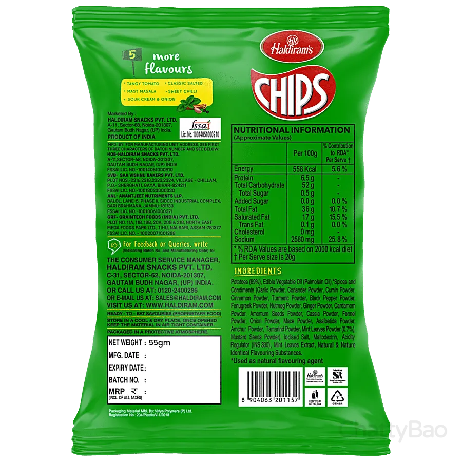 Haldirams Chips Pudina Treat 55 g view 2