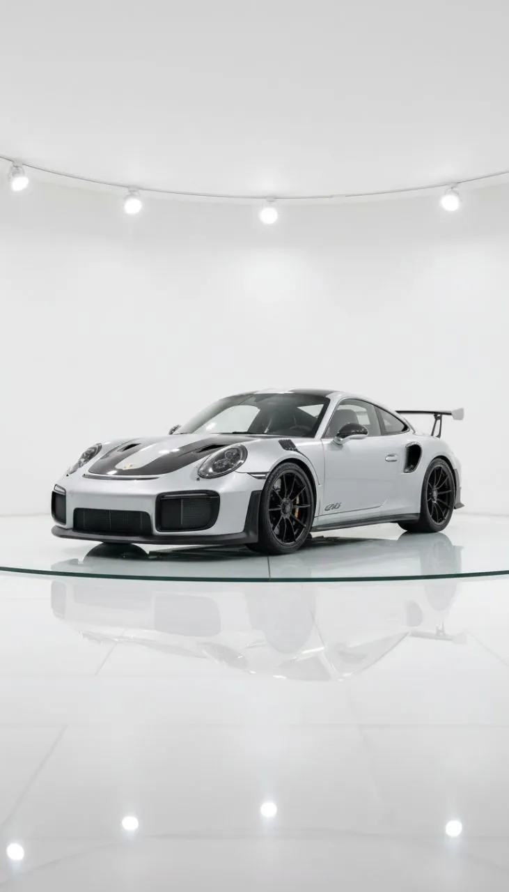 Bburago Porsche 911 GT2 RS White view 3
