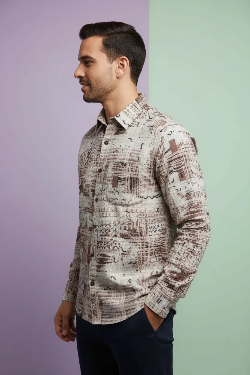 Cotton Printed Casual Shirt view 2