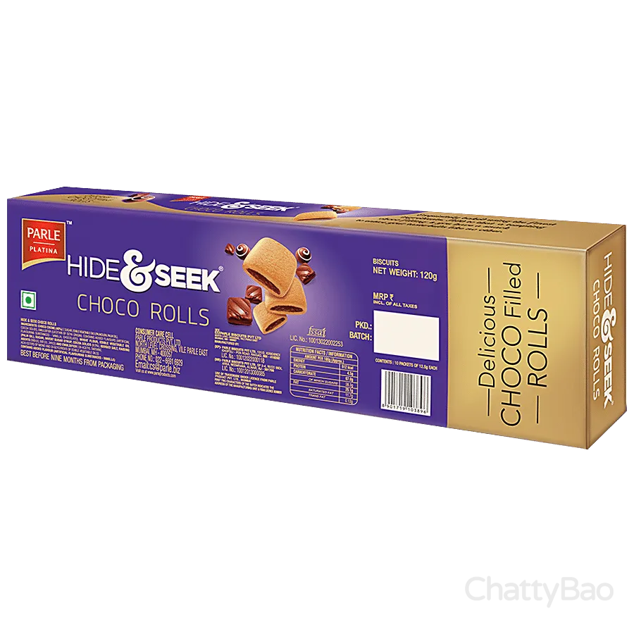 Parle Platina Hide & Seek Choco Rolls 120 g view 2