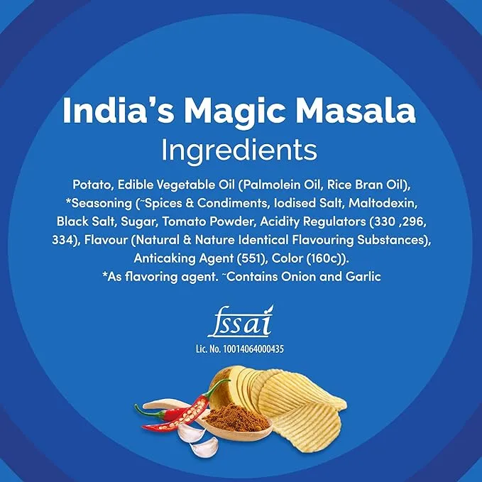 Lays Potato Chips India's Masala Magic Flavour 55 g view 4