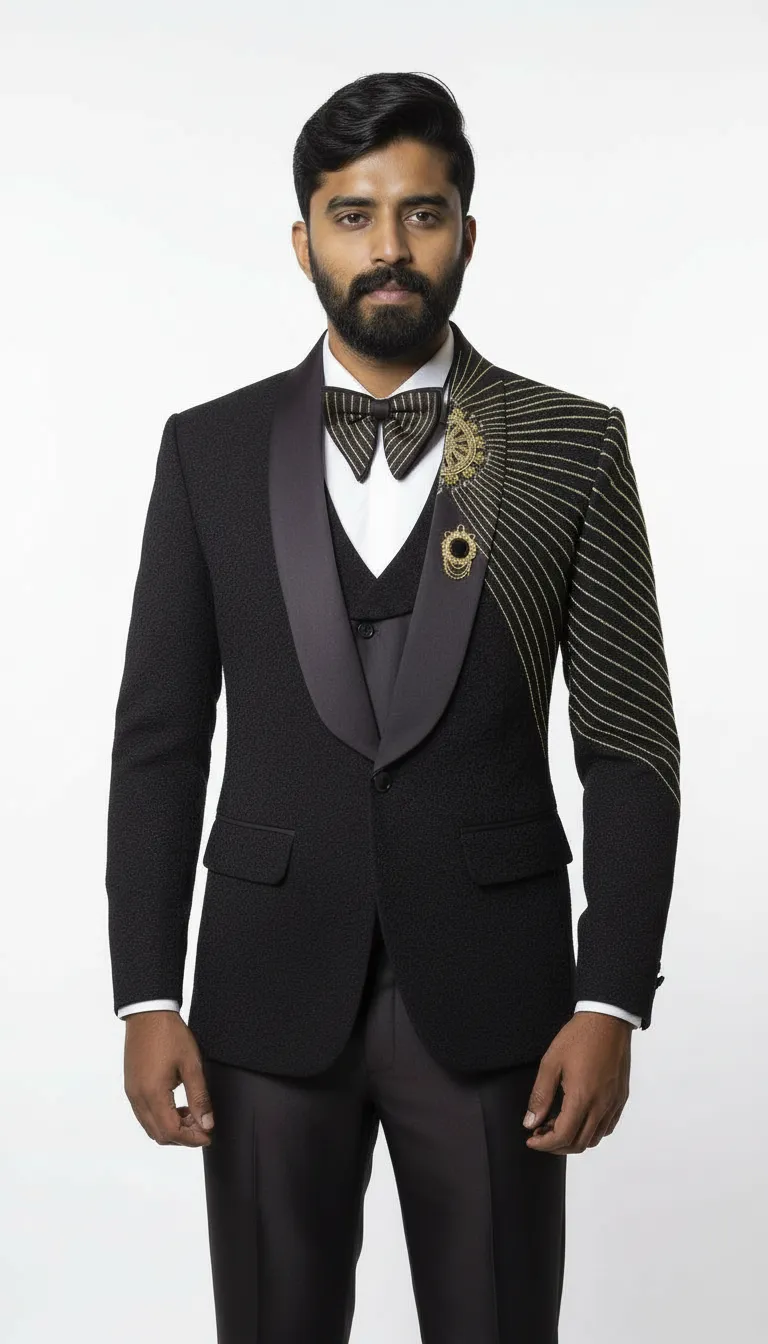 Designer Embroidered Suit view 6