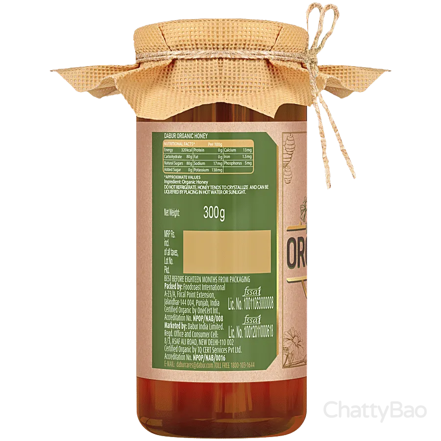 Dabur Organic Honey 300 g view 2