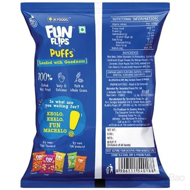Fun Flips Puffs - Khatta Meetha 35 g view 2