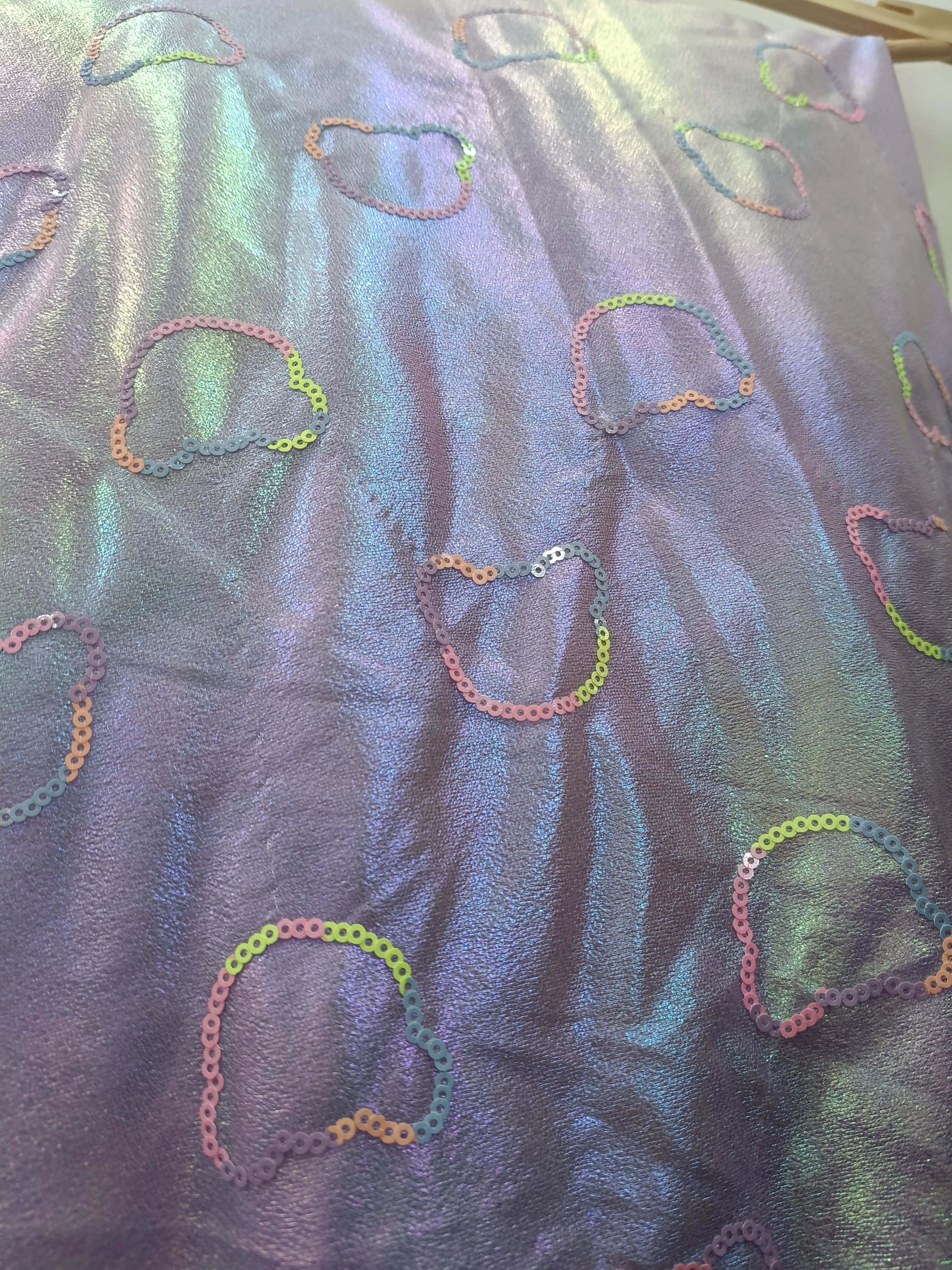 Iridescent Sequin Fabric view 3