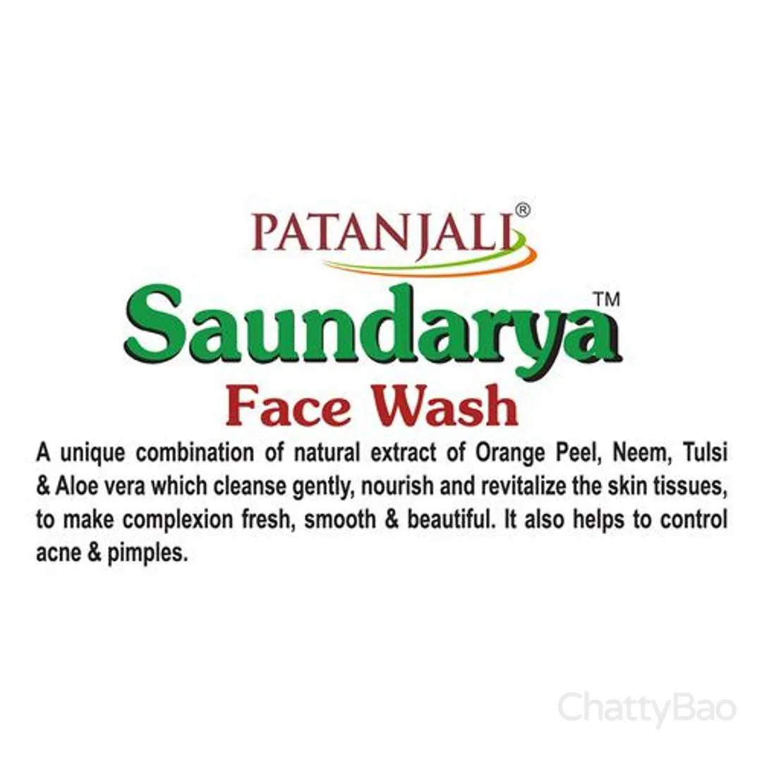 Patanjali Face Wash Saundarya 60 g view 5