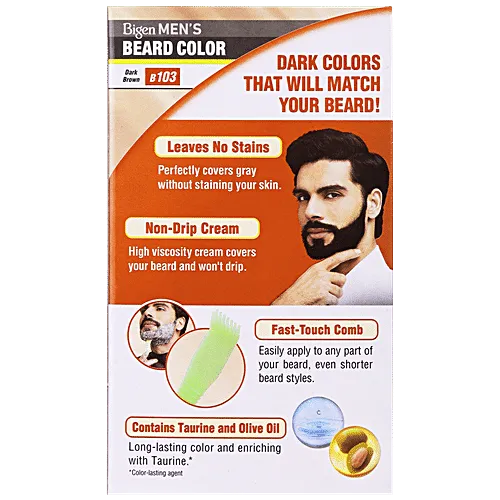 Bigen Beard Colour Dark Brown For Men B 103 20 + 20 g view 2