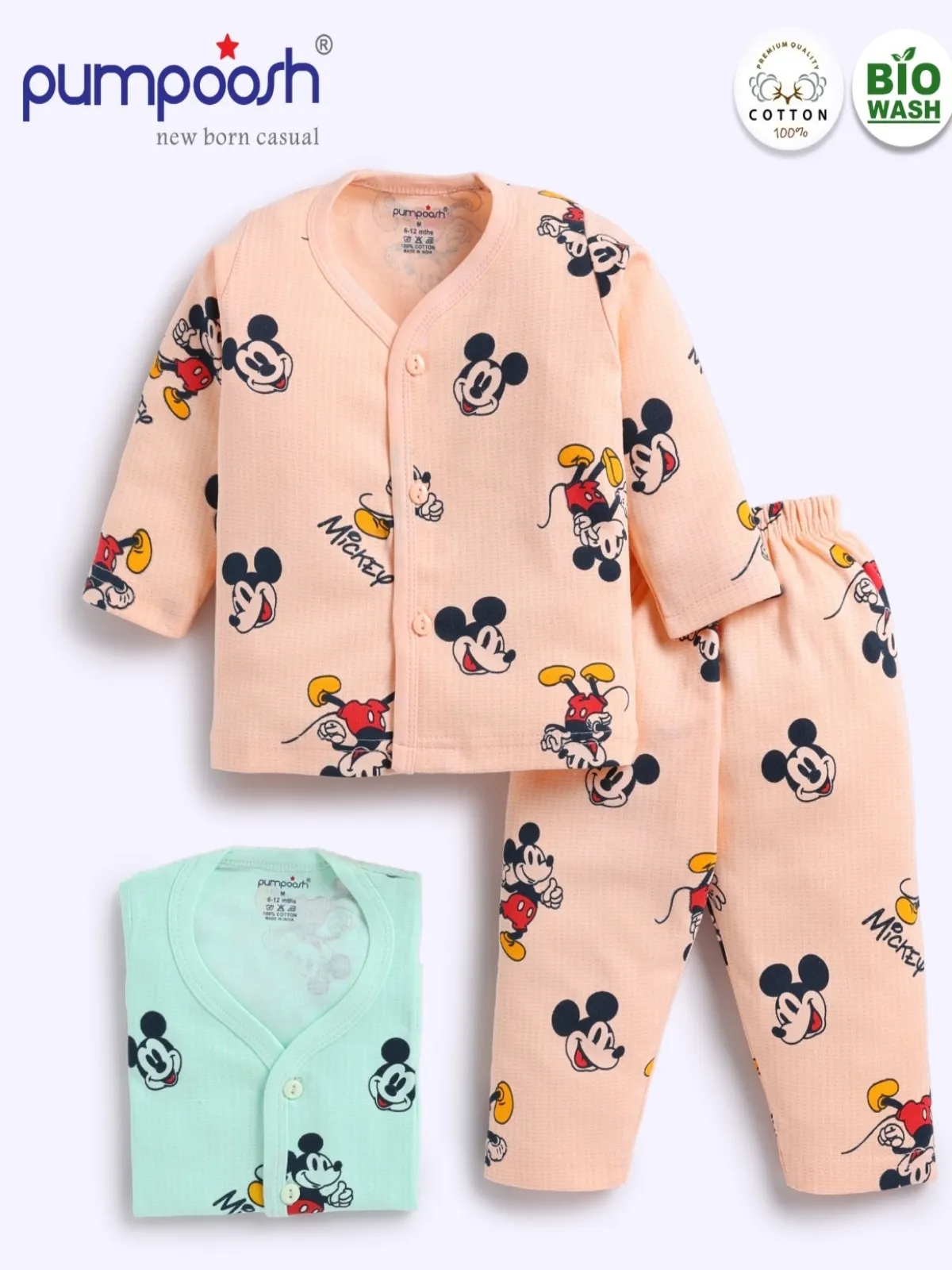 Pumpoosh Mickey Mouse Newborn Casual Set view 2
