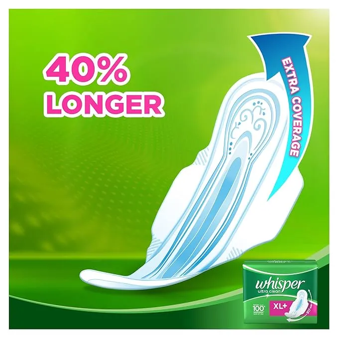 Whisper ULa Sanitary Pads XL + 15 Pieces view 2