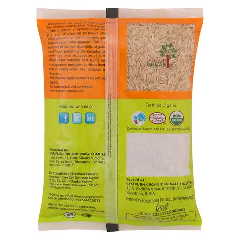 Sampurn Organic Brown Basmati Rice 500 g view 2