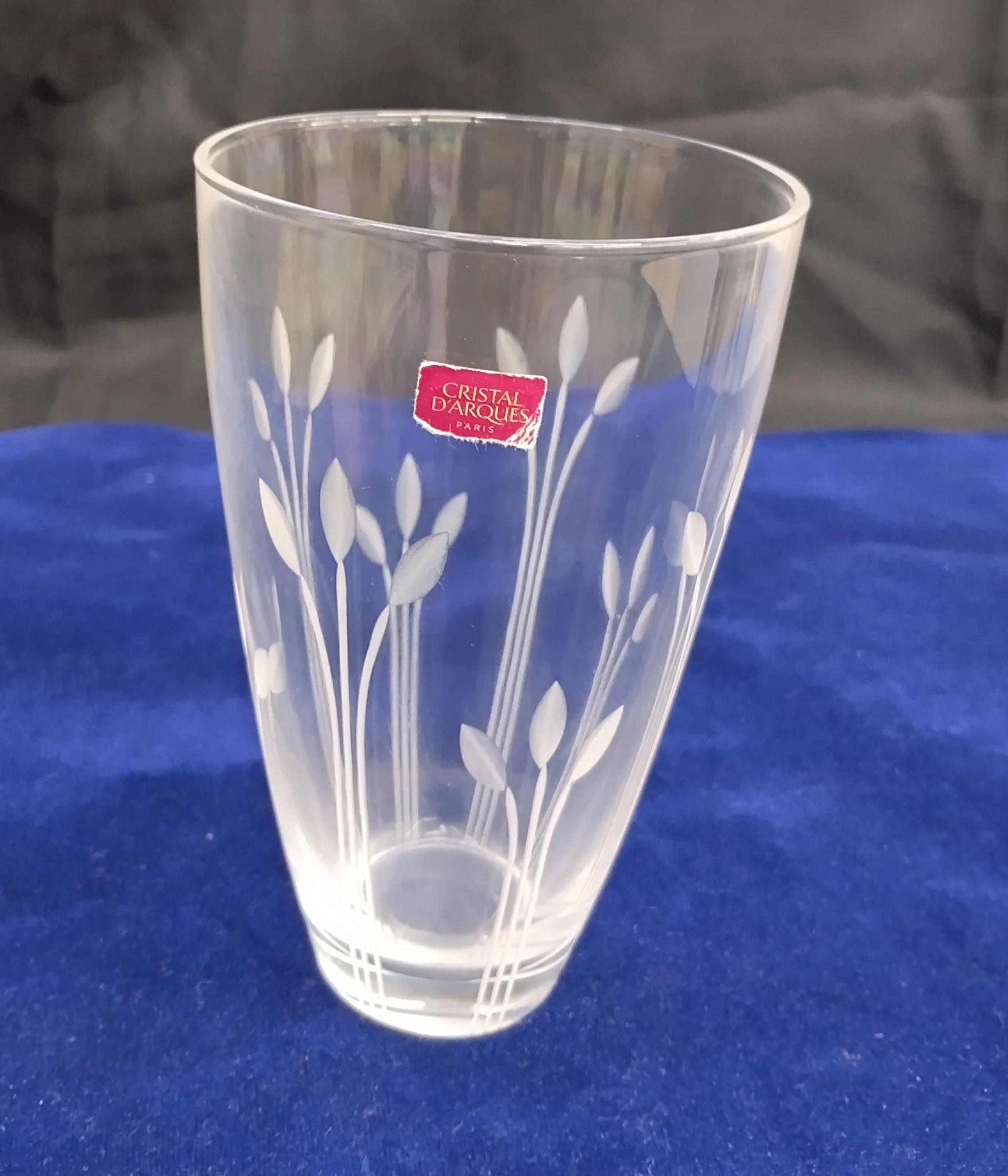 Cristal DArques Glass Self print Of Leaves view 2