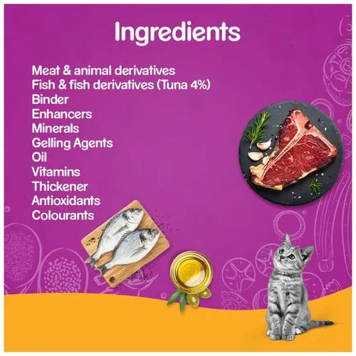 Whiskas Wet Cat Food - Adult 1+ year Tuna In Jelly 85 g view 3